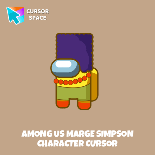 Among Us Marge Simpson Character cursor pointer cursor