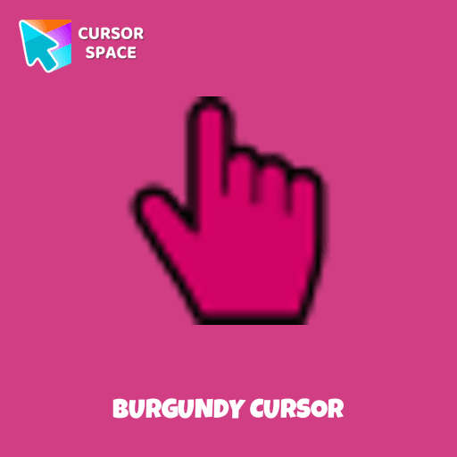 Burgundy cursor pointer cursor